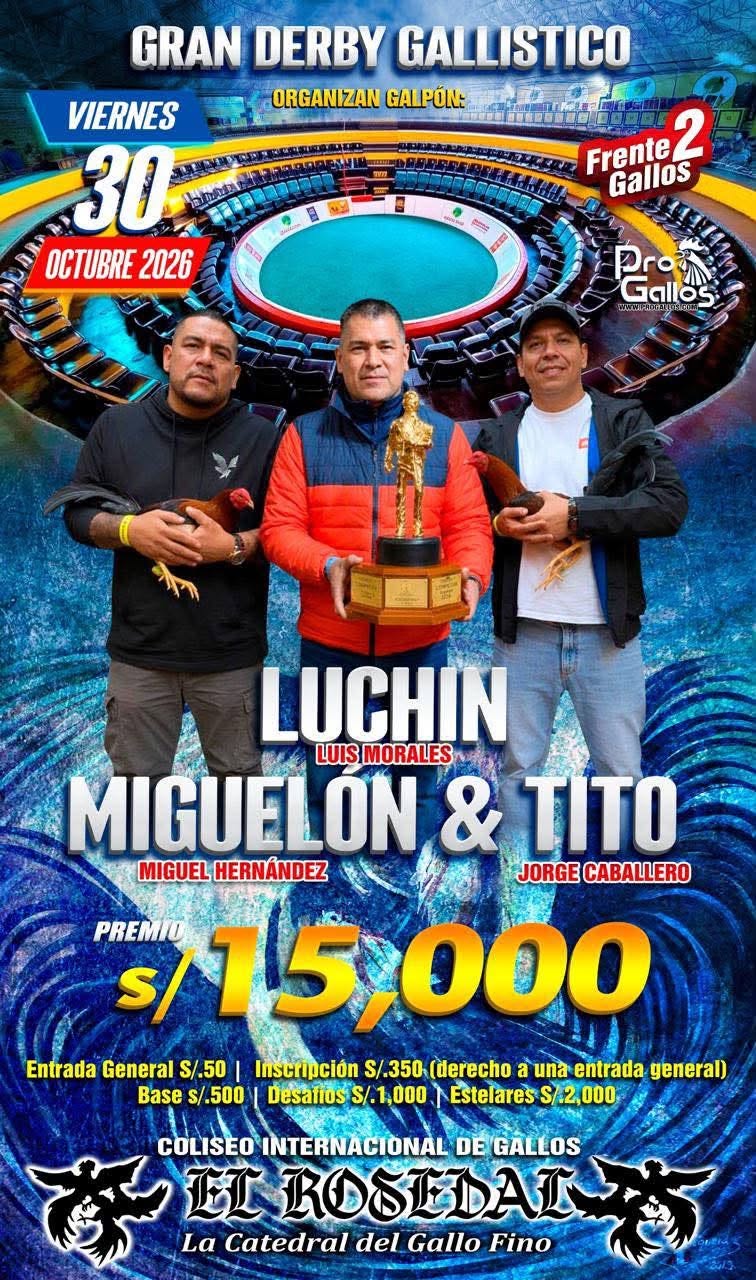 GRAN DERBY GALPON LUCHIN MIGUELON & TITO